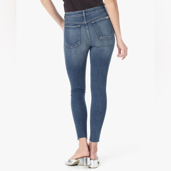 Joe's Jeans Charlie High Rise Skinny Ankle Jeans Kinkade Distressed Knee raw hem - Picture 16 of 16